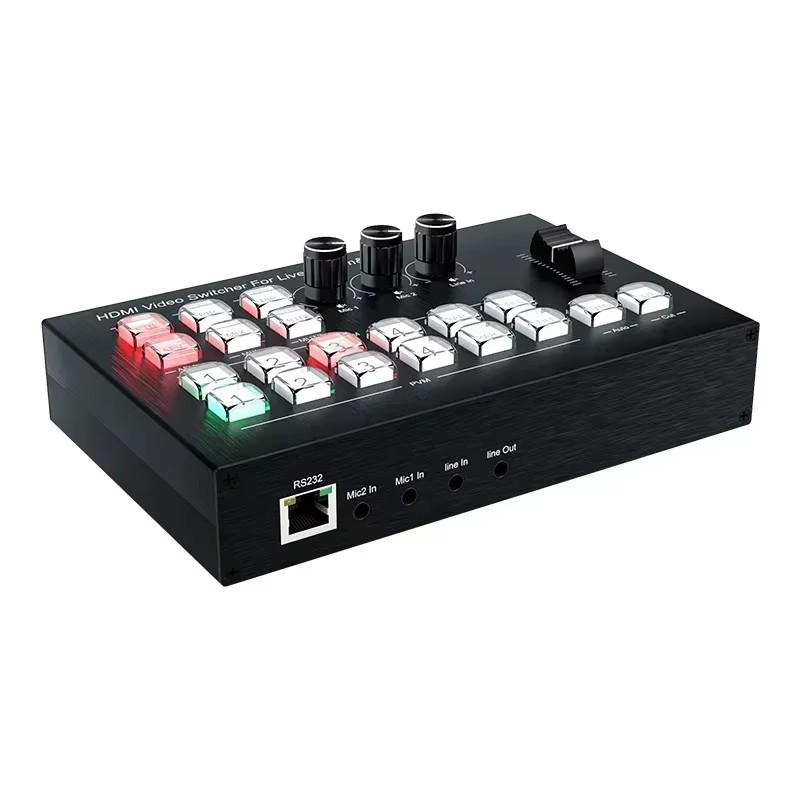 4K HDMI Video Switcher Mic Mix - 4 Hdmi Multi Monitor Video Card 4K review and price